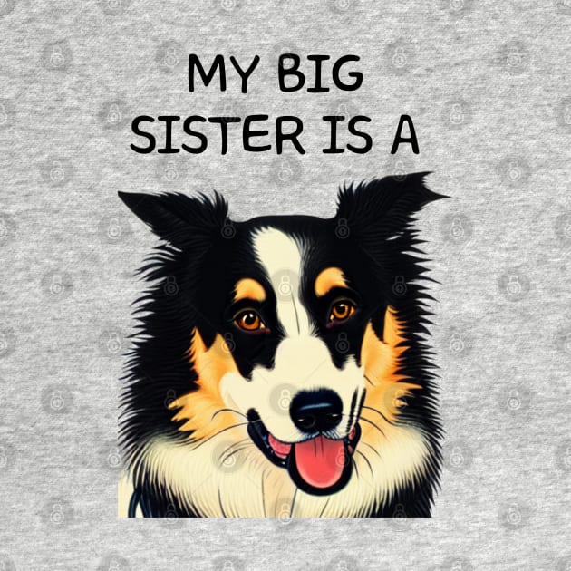 Border Collie Sister Pet in the Family by Mochabonk